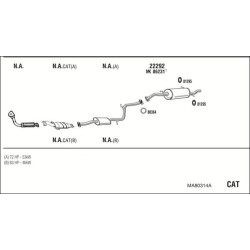 Išmetimo sistema WALKER MA80314A