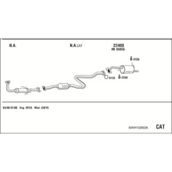 Išmetimo sistema WALKER MAH10263A