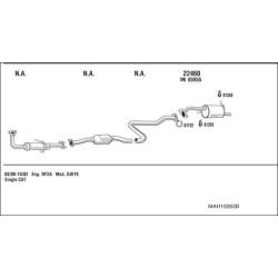Išmetimo sistema WALKER MAH10263B