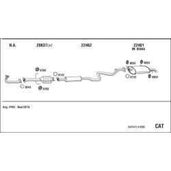 Išmetimo sistema WALKER MAH14488