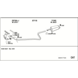 Išmetimo sistema WALKER MAH17104