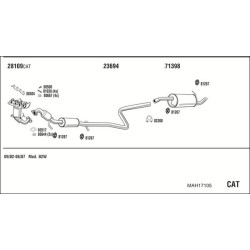 Išmetimo sistema WALKER MAH17105