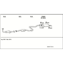 Išmetimo sistema WALKER MAH17314