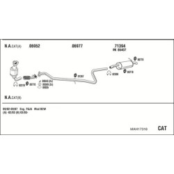 Išmetimo sistema WALKER MAH17318