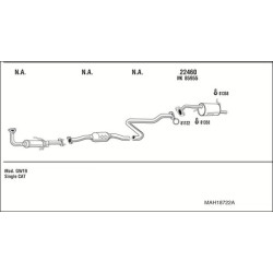 Išmetimo sistema WALKER MAH18722A