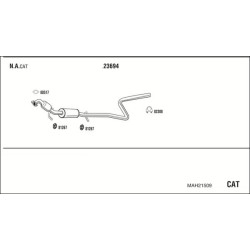 Išmetimo sistema WALKER MAH21509