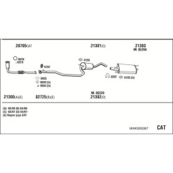 Išmetimo sistema WALKER MAK005367