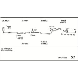 Išmetimo sistema WALKER MAK005368