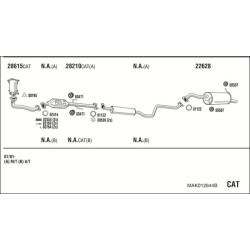 Išmetimo sistema WALKER MAK012644B