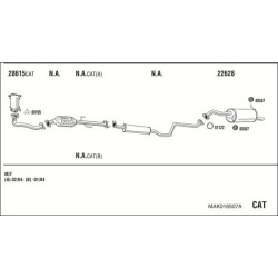 Išmetimo sistema WALKER MAK016507A