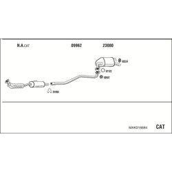 Išmetimo sistema WALKER MAK016684