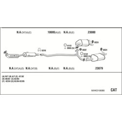 Išmetimo sistema WALKER MAK016686