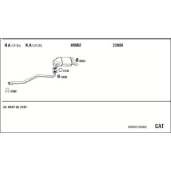 Išmetimo sistema WALKER MAK016688