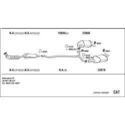Išmetimo sistema WALKER MAK016690B