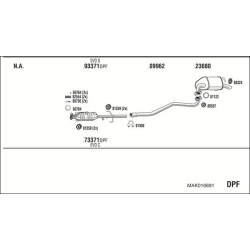 Išmetimo sistema WALKER MAK016691