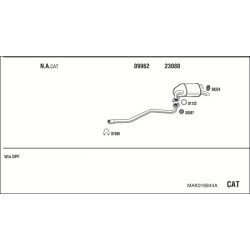 Išmetimo sistema WALKER MAK016844A