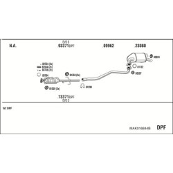 Išmetimo sistema WALKER MAK016844B