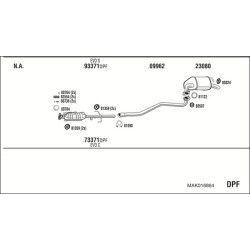 Išmetimo sistema WALKER MAK016864