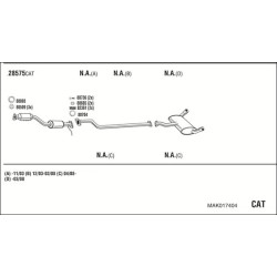 Išmetimo sistema WALKER MAK017404