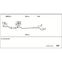 Išmetimo sistema WALKER MAK017405