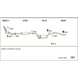 Išmetimo sistema WALKER MAK017669