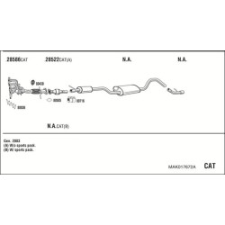 Išmetimo sistema WALKER MAK017672A