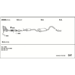 Išmetimo sistema WALKER MAK017672B