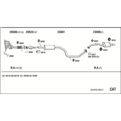 Išmetimo sistema WALKER MAK018541
