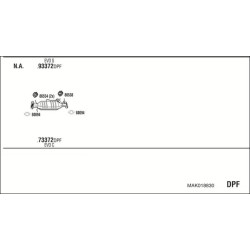 Išmetimo sistema WALKER MAK018830