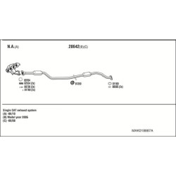 Išmetimo sistema WALKER MAK018887A
