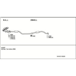 Išmetimo sistema WALKER MAK018888