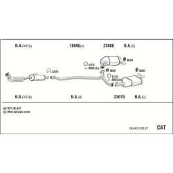 Išmetimo sistema WALKER MAK019107