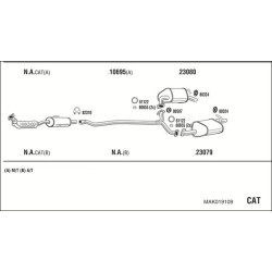 Išmetimo sistema WALKER MAK019109