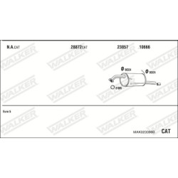 Išmetimo sistema WALKER MAK023396B