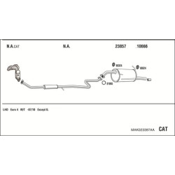 Išmetimo sistema WALKER MAK023397AA