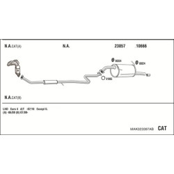 Išmetimo sistema WALKER MAK023397AB