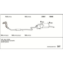 Išmetimo sistema WALKER MAK023397AD