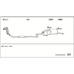 Išmetimo sistema WALKER MAK023397BA