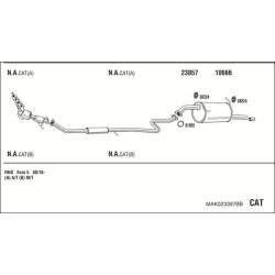 Išmetimo sistema WALKER MAK023397BB
