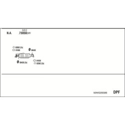 Išmetimo sistema WALKER MAK026586