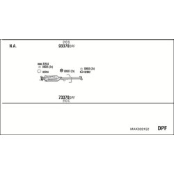 Išmetimo sistema WALKER MAK028152