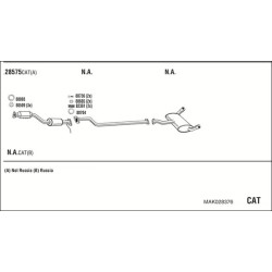 Išmetimo sistema WALKER MAK028376