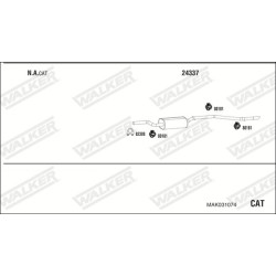 Išmetimo sistema WALKER MAK031074