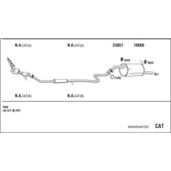 Išmetimo sistema WALKER MAK054912C
