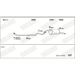Išmetimo sistema WALKER MAK119035A