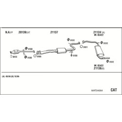 Išmetimo sistema WALKER MAT04064