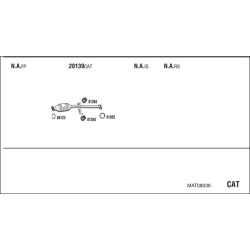 Išmetimo sistema WALKER MAT08036