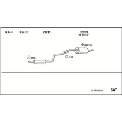 Išmetimo sistema WALKER MAT09909