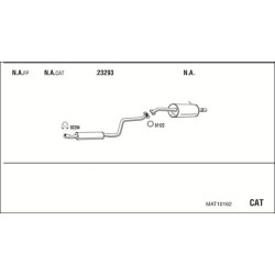 Išmetimo sistema WALKER MAT10162