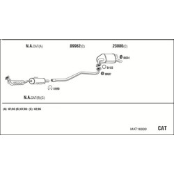 Išmetimo sistema WALKER MAT16689